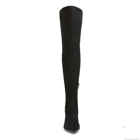 Ultra Sexy Marc Fisher LTD Black Microsuede OTK Boots - Picture 5 of 7